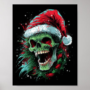 パンクアップホリデースカル上昇あなたのクリスマスロオ ポスター