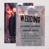 パンクウェディング 招待状 (正面/裏面)