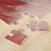 パンクカッコいいロックキツネ10代の若者 ジグソーパズル (側面)