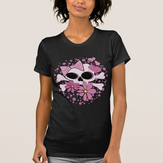 パンクガーリースカル Tシャツ (正面)