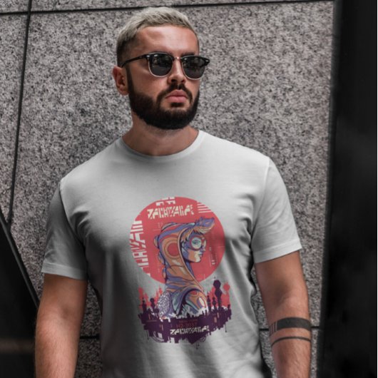 パンクガールSFサイバーアーバン Tシャツ