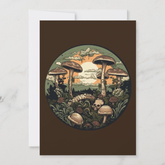 パンクキノコの森 招待状 (正面)