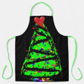 パンククリスマスツリー エプロン (正面)