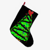パンククリスマスツリー ラージクリスマスストッキング (正面 (吊り時))