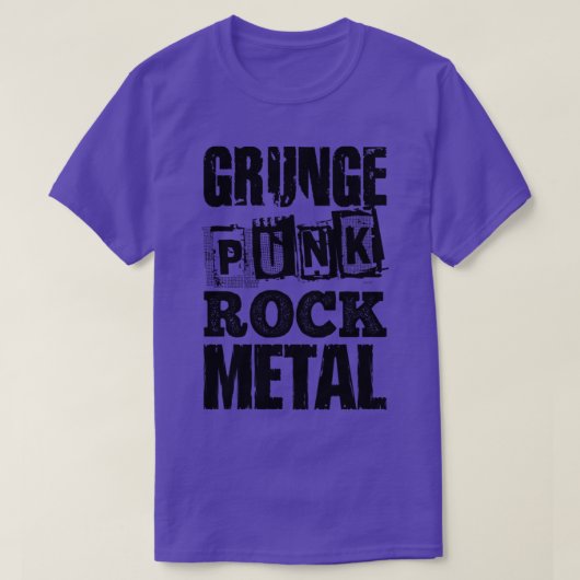 パンクグランジロックメタル Tシャツ (デザイン正面)