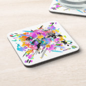 パンクグランジ（ばちゃばちゃ）跳ねるアート コースター (左側)