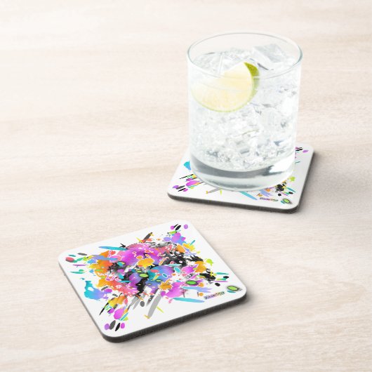 パンクグランジ（ばちゃばちゃ）跳ねるアート コースター (右側)