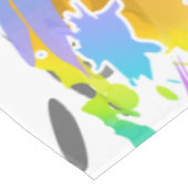 パンクグランジ（ばちゃばちゃ）跳ねるアート テーブルクロス (アングル)