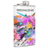 パンクグランジ（ばちゃばちゃ）跳ねるアート フラスク (右)