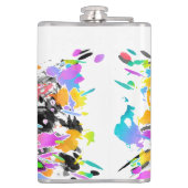 パンクグランジ（ばちゃばちゃ）跳ねるアート フラスク (裏面)