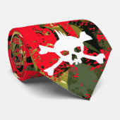 パンクスカルカモフラージュ ネクタイ (ロール)