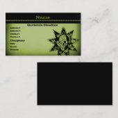 パンクスカル名刺オリーブグリーン 名刺 (正面/裏面)