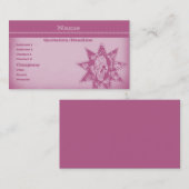 パンクスカル名刺ピンク 名刺 (正面/裏面)