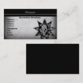 パンクスカル名刺，グレー 名刺 (正面/裏面)