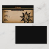 パンクスカル名刺、焦げたオレンジ 名刺 (正面/裏面)