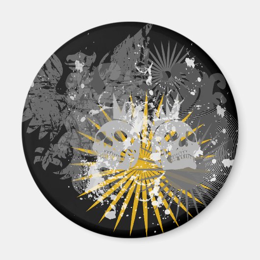 パンクスカル磁石 マグネット (正面)