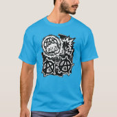 パンクスネークスカルシャツ システムをぶっ壊せ 反逆 Tシャツ (正面)