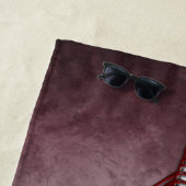 パンクスワン:羽の生えた反逆者。 ビーチタオル (インサイチュ)