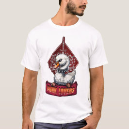 パンクスワン：羽の生えた反逆者。 Tシャツ