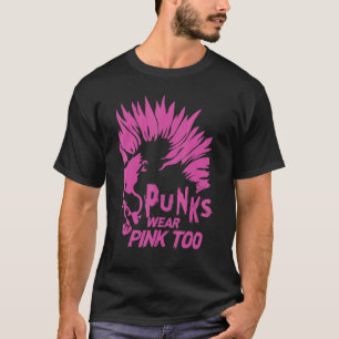 パンクス衣服ピンクトゥゴシックメタルロックコンサート2 Tシャツ