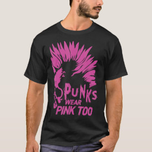 パンクス衣服ピンクトゥゴシックメタルロックコンサート2 Tシャツ