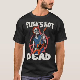 パンクズNot Dead Anarchy Skeleton Guitar Coヴィンテージ Tシャツ