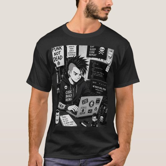 パンクデベロッパー Tシャツ (正面)