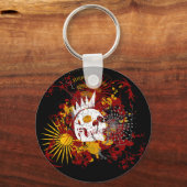 パンクドスカルキーチェーン キーホルダー (正面)