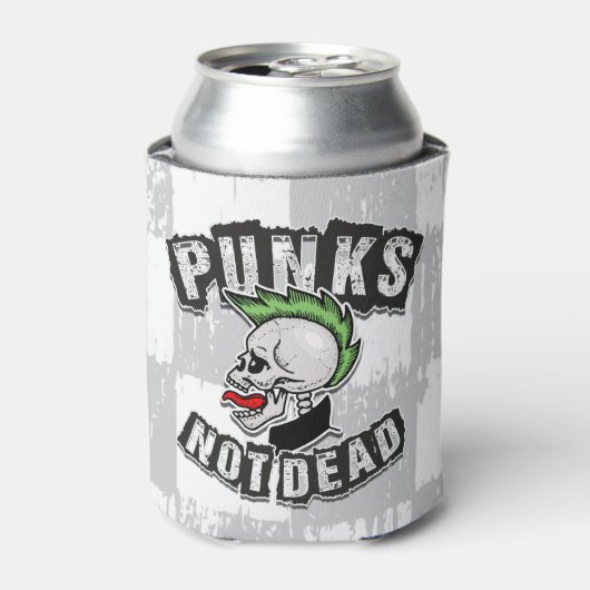 パンクノットデッドスカルモホークパンクロックロッカー 缶クーラー (缶正面)