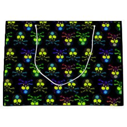 パンクパイレーツ幽霊スカルコバルト悪夢ブルー ラージペーパーバッグ