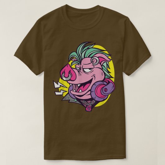 パンクピグ Tシャツ (デザイン正面)