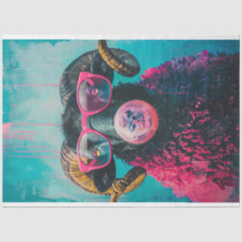 パンクピンクブラックヒツジ吹のバブルガムのデカップージ 薄葉紙