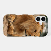 パンクヘアスタイルのライオン iPhone 16ケース (裏面横)