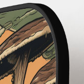 パンクマッシュルームの森 ピックルボールラケット (左詳細)