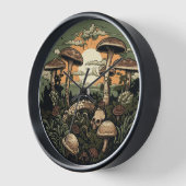 パンクマッシュルームの森 壁時計 (傾斜)