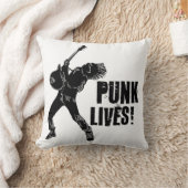 パンクライフ!金得属?装飾用クッション クッション (ブランケット)
