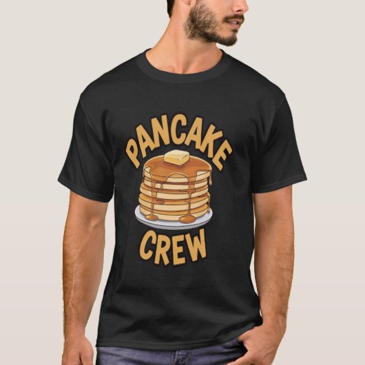 パンクレイククルー 面白いパンケーキ Tシャツ (正面)