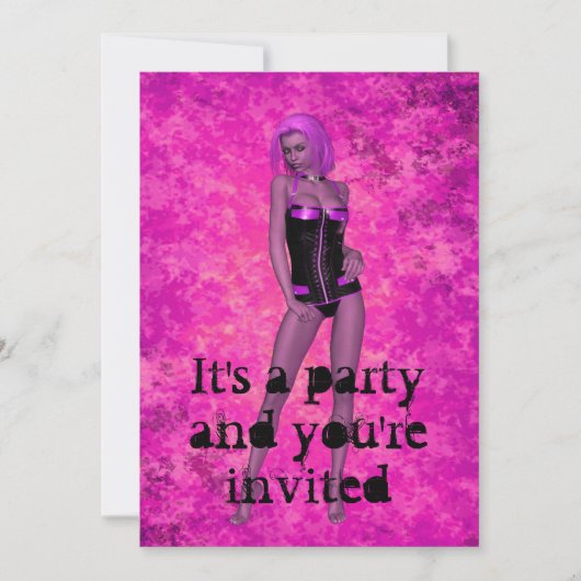 パンクレイヴファンタジー 招待状 (正面)