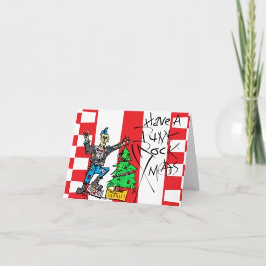 パンクロックのクリスマス(中身は空白) シーズンカード (正面)