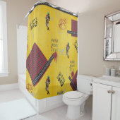 パンクロックのシャワー・カーテン シャワーカーテン (インサイチュ)