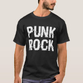 パンクロックのダストレス Typography Tシャツ (正面)