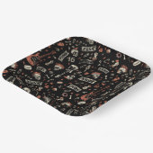 "パンクロックのパターンはっきりした- & Revolutive ペーパープレート (傾斜あり)