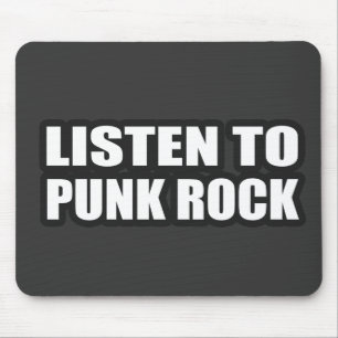 パンクロックの人の女の子のpunkerのパンクロックミュージシャンのパンク音楽 マウスパッド