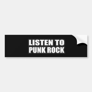 パンクロックの人の女の子のpunkerのパンクロックミュージシャンのパンク バンパーステッカー