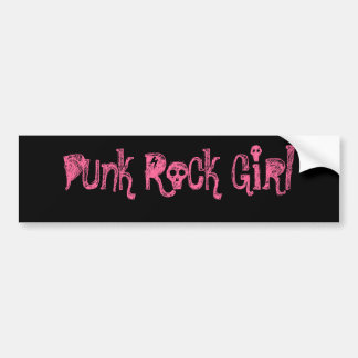 パンクロックの女の子のバンパーステッカー バンパーステッカー
