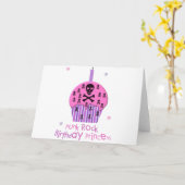 パンクロックの誕生日のプリンセス カード (黄色い花)