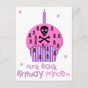 パンクロックの誕生日プリンセス ポストカード
