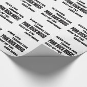 パンクロックへの親愛な神の感謝 ラッピングペーパー (角)