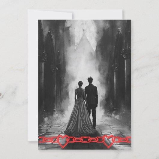 パンクロックウェディング 招待状 (裏面)