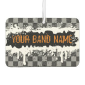 パンクロックカスタムスワッグバンドマーチミュージックミュージシャン カーエアーフレッシュナー (裏面)